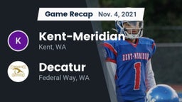 Recap: Kent-Meridian   vs. Decatur  2021