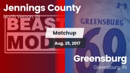 Matchup: Jennings County High vs. Greensburg  2017