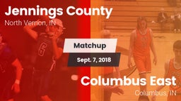 Matchup: Jennings County High vs. Columbus East  2018