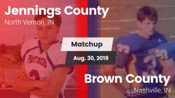 Matchup: Jennings County High vs. Brown County  2019