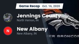 Recap: Jennings County  vs. New Albany  2020