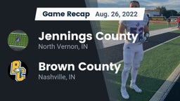 Recap: Jennings County  vs. Brown County  2022