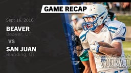 Recap: Beaver  vs. San Juan  2016