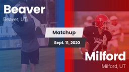 Matchup: Beaver  vs. Milford  2020