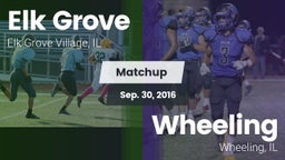 Matchup: Elk Grove High vs. Wheeling  2016