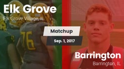 Matchup: Elk Grove High vs. Barrington  2017
