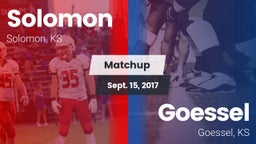 Matchup: Solomon vs. Goessel  2017