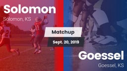 Matchup: Solomon vs. Goessel  2019