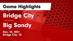Bridge City  vs Big Sandy  Game Highlights - Nov. 23, 2021