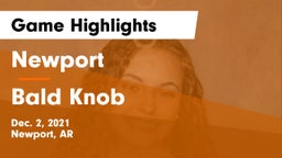 Newport  vs Bald Knob  Game Highlights - Dec. 2, 2021