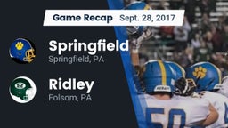 Recap: Springfield  vs. Ridley  2017