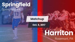 Matchup: Springfield High Sch vs. Harriton  2017