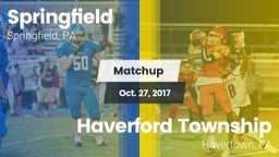Matchup: Springfield High Sch vs. Haverford Township  2017