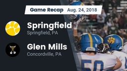 Recap: Springfield  vs. Glen Mills  2018