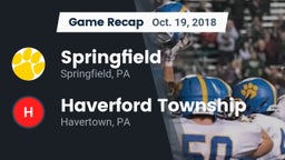 Recap: Springfield  vs. Haverford Township  2018