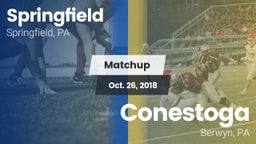 Matchup: Springfield High Sch vs. Conestoga  2018