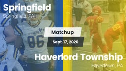 Matchup: Springfield High Sch vs. Haverford Township  2020