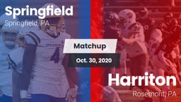 Matchup: Springfield High Sch vs. Harriton  2020
