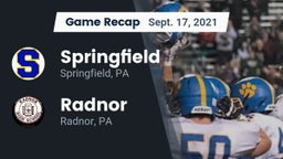 Recap: Springfield  vs. Radnor  2021