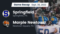Recap: Springfield  vs. Marple Newtown  2022
