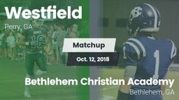 Matchup: Westfield High vs. Bethlehem Christian Academy  2018
