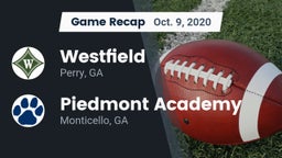 Recap: Westfield  vs. Piedmont Academy  2020