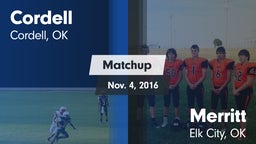 Matchup: Cordell  vs. Merritt  2016