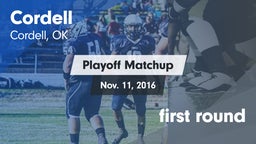 Matchup: Cordell  vs. first round 2016