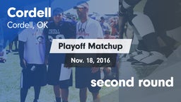 Matchup: Cordell  vs. second round 2016