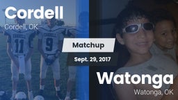 Matchup: Cordell  vs. Watonga  2017