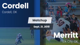 Matchup: Cordell  vs. Merritt  2018