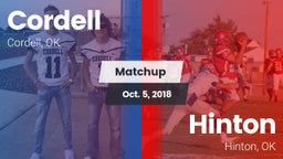 Matchup: Cordell  vs. Hinton  2018