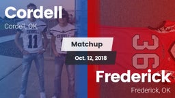 Matchup: Cordell  vs. Frederick  2018