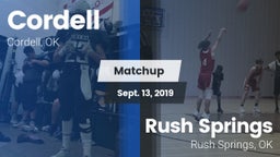 Matchup: Cordell  vs. Rush Springs  2019