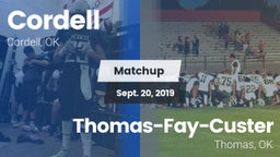 Matchup: Cordell  vs. Thomas-Fay-Custer  2019