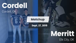 Matchup: Cordell  vs. Merritt  2019