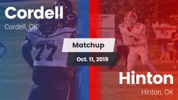 Matchup: Cordell  vs. Hinton  2019