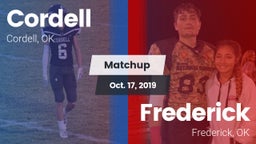 Matchup: Cordell  vs. Frederick  2019