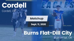 Matchup: Cordell  vs. Burns Flat-Dill City  2020