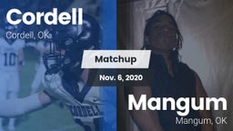Matchup: Cordell  vs. Mangum  2020