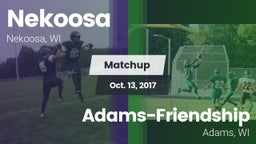 Matchup: Nekoosa  vs. Adams-Friendship  2017
