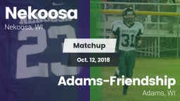 Matchup: Nekoosa  vs. Adams-Friendship  2018