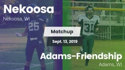 Matchup: Nekoosa  vs. Adams-Friendship  2019