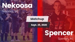 Matchup: Nekoosa  vs. Spencer  2020