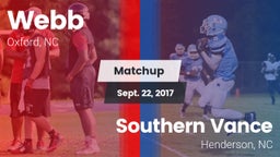 Matchup: Webb  vs. Southern Vance  2017
