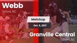 Matchup: Webb  vs. Granville Central  2017