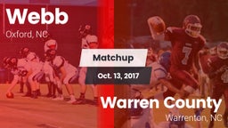 Matchup: Webb  vs. Warren County  2017