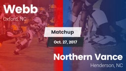 Matchup: Webb  vs. Northern Vance  2017