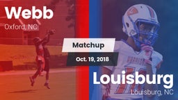 Matchup: Webb  vs. Louisburg  2018