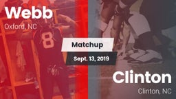 Matchup: Webb  vs. Clinton  2019
